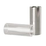2 Pçs Corrediça De Vidro Corrediça De Metal E Corrediças De Corda De Plástico Guitarra Dedo Slide Com Caixa De Armazenamento Para Guitarra Baixo Elétrico Acústico