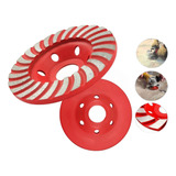2 Pçs Disco Desbaste Diamantado Turbo Concreto Rebolo 100mm