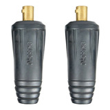 2 Pçs Engate Rápido 9mm Conector Macho Cabo Máquina Solda