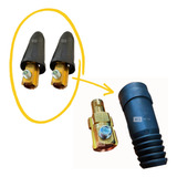 2 Pçs Engate Rápido 9mm Conector Macho Cabo Máquina Solda