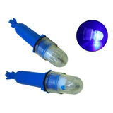 2 Pçs Sinalizador Pisca Led Para Rede Pesca Azul 1000h