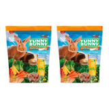 2 Pct Funny Bunny Ração Roedores Coelho Porq Da India 1 8 Kg