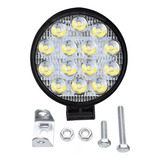 2 Peça Farol De Milha 42w 16 Led 12v 24v Redondo Slim
