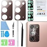 2 Peças ASDAWN Para Galaxy Note 20 Kit De Substituição Para Lente Traseira Da Câmera Traseira Para Samsung Galaxy Note 20 17 0 Cm Todas As Operadoras Com Manual De Instalação Conjunto De Ferramentas