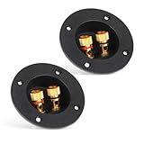 2 Peças Caixa De Alto Falante Preta Copo Terminal 3 Polegadas 2 Vias Conector De Fio Para Alto Falante Conector De Conector De Copo Conector Subwoofer Para Alto Falante Subwoofer Caixa Subwoofer Caixa