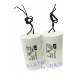 2 Peças Capacitor Permanente 120uf X 250vac Epx Com 2 Fios