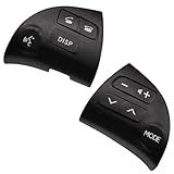 2 Peças De Botão De Controle De Volume Do Volante Compatível Com Toyota Lexus ES350 2006 2012 Cinza Esquerdo E Direito 84250 33190 C0