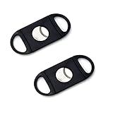 2 Peças De Cortador De Charutos De Lâmina Dupla Guilhotina Portátil Dupla Lâmina De Aço Inoxidável Cortador De Charutos