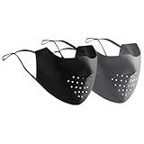 2 Peças De Máscara De Proteção Solar Máscaras UV Respiráveis FPS 50- Máscara Facial Para Mulheres Máscara De Proteção Solar Macia Reutilizável Capa De Rosto Lavável Com Aros De Orelha Para Esportes De