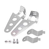 2 Peças De Motocicleta 28 Mm 34 Mm Suporte De Farol Suporte Garfo Racer Para Kawasaki Suzuki Yamaha Suporte De Lâmpada De CabeçaReminnbor Default Prata Reminnbor7ebnvukiag 02