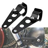 2 Peças De Motocicleta 28mm 34mm Suporte De Farol Forquilha Racer Para Kawasaki Suzuki Yamaha Suporte De Lâmpada De Cabeça Preto 