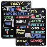 2 Peças De Quadro De Primeiro E último Dia De Escola Reutilizável Placa De 1 Dia De Escola 35 × 28 Cm Placa Dupla Face De Volta às Aulas Placa De Quadro Negro Do Primeiro Dia Do Jardim De
