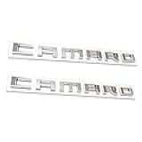 2 Peças De Substituição De Emblema Camaro Letter Emblem 3D Para RS SS ZL1 Z28 Camaro 2010 2011 2012 2013 2014 2015 Fender Emblem Nameplate Letters Insignia Fifth Generation Chrome