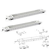 2 Peças Escala HO 1 87 Em Branco Desmontado Branco 40 E 53 Vagão Ferroviário Modelo De Carro 2 Peças De Carro De 18 M 