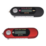 2 Peças Mp3 Usb Music Player Com Rádio Fm Gravador De Voz