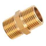 2 Peças Niple Duplo Conexão Latão 1 4 1 4 Rosca Bsp Kit