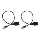 2 Peças Rj9 Para Fone De Ouvido Duplo De 3 5 Mm Adaptador De