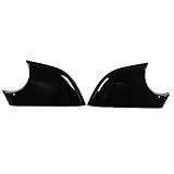 2 Peças Tampa Do Espelho Da Asa Da Porta ABS Preto Brilhante Espelho Retrovisor Suporte Inferior Substituição Do Suporte Inferior Do Espelho Retrovisor Para Tesla Modelo 3 2017 2021