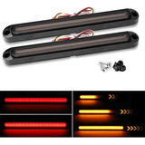 2 Peças Truck Trailer Rv Led Brake Tail Lamp Turn Lights Drl