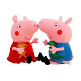 2 Pelucias Peppa Pig E Jorge