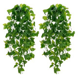 2 Pendente De Folhagem Artificial Jardim Vertical 158 Folhas