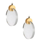 pendente vidro cristal dourado