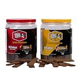 2 Petiscos Bifinho João Dog Para Cachorro Super Premium Sabor Carne E Frango 1kg