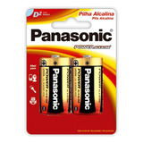 2 Pilhas Alcalinas Panasonic D