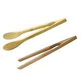 2 Pinças De Torrada De Bambu Pinças De Torradeira De Madeira Com Design Antiderrapante Pinças Para Cozinhar Com Revestimento De óleo De Cozinha Ecológicas