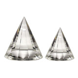 2 Pirâmide De Cristal 6cm E