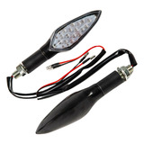 2 Pisca Alerta Seta Para Moto Led Universal C Traseira Led