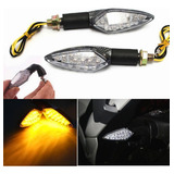 2 Pisca Alerta Seta Para Moto Led Universal Com Traseira Led