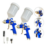 2 Pistolas De Pintura Hvlp Bico 1 4mm Profissional