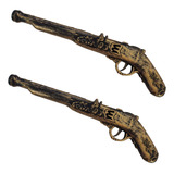 2 Pistolas Garrucha Pirata Fantasia Cosplay Halloween Festas