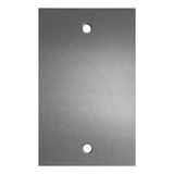 2 Placa 4x2 Cega Aço Inox Polido Stamplac Cor Prateado