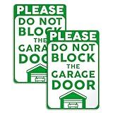 2 Placas De Porta De Garagem Não Bloqueiam Placas De Garagem De Alumínio 7 X 10 Placa De Garagem Não Bloqueie Placa De Garagem Não Bloqueie Placa De Portão Não Bloqueie