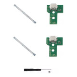 2 Placas Usb Carregar Para Controle Ps4 030 Flat Chave