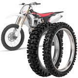 2 Pneu Moto Cross Rinaldi 100/100-18 59m 80/100-21 51m Rmx35