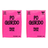 2 Pó Colorido Festa Chá Revelação Decoração Fumaça Holi Moto Cor 2 Rosa