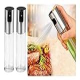 2 Porta Azeite Vinagre Spray Borrifador Chef Galheteiro Inox