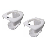 2 Porta Copos Latas Drobrável Barco Ônibus Carros Branco