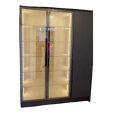 2 Portas Vidro Reflecta Perfil Rm 059 Bronze Puxador Rm 057
