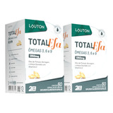 2 Potes De Total Efa Ômegas 3 6 9 60 Cápsulas Cada Óleo De Peixe Lauton