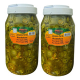 2 Potes Pimenta Jalapeno Verde Em Rodelas Na Conserva