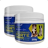 2 Potes Suplemento Cachorro Forte Pelo E Derme 250g Suplemento Alimentar Para Cães