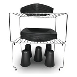 2 Prateleira Armário Closet Cozinha Aramado Cromado