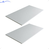2 Prateleiras 60x40 Mdf Branco Sob Medida