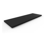 2 Prateleiras 90x25 Mdf Preto Suporte Flutuante Invisível
