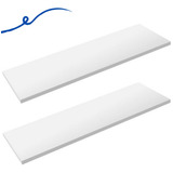 2 Prateleiras Mdf Branco Tx 60x30 Dormitorio Sem Suporte