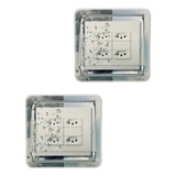 2 Protetor Contra Chuva Tomada Interruptor 4x4 Dryplug Duplo